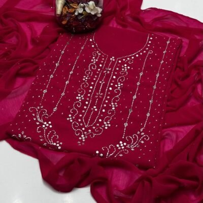 Bamber Chiffon Mukaish 2 Pcs