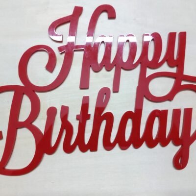 Happy Birthday Acrylic Wall Art
