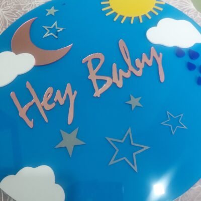 Welcome Baby Acrylic Wall Mount Decor