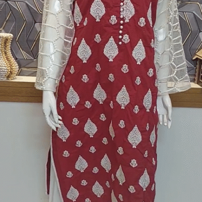 Bareeze Embroidered two piece suit