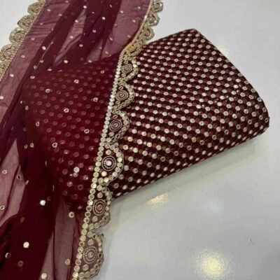 MOST DEMANDING BOUTIQUE STYLE CUTWORK CHIFFON Article