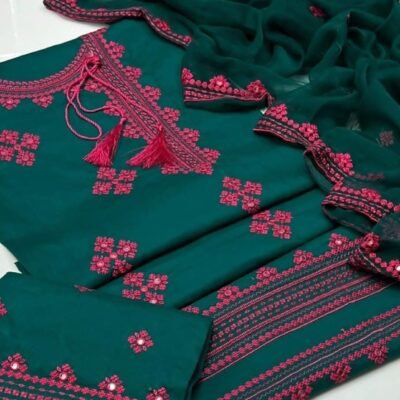 Soft Lawn cotton Embrioded 3pc