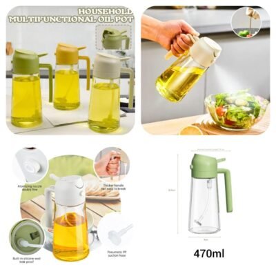 Sprayable and Pourable Oil Bottle
