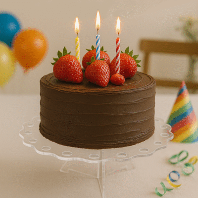 Acrylic Cake Plate with Knife