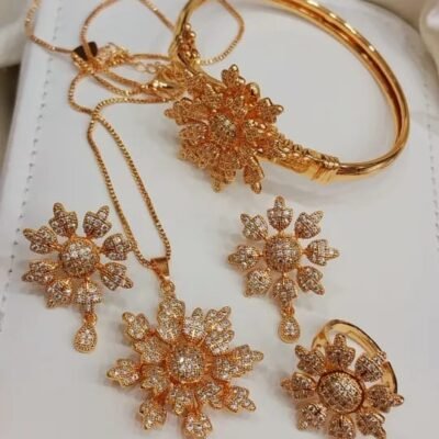 Royal Flower Jewellery Set