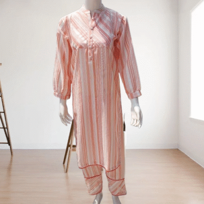 Doria Lawn 2 Piece Peach