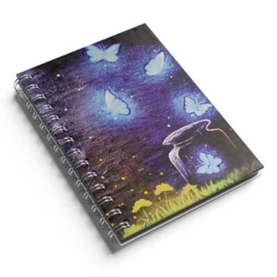 Glowing Butterfly Notebook